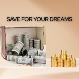 10000 Savings Challenge Box – TenkayBox, Tirelire Japonais, Alcancias de Dinero para adultos, African Savings Box, Kakeido Cashbox – Save and Track $10K, $5K, $3K, $1K