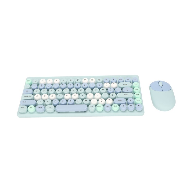 Wireless Keyboard Mouse Combo 2.4GHz Wireless Mouse 86 Keys Colorful