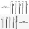 Genmitsu 50pcs Tungsten Carbide End Mill Router Bits, 1/8'' Shank