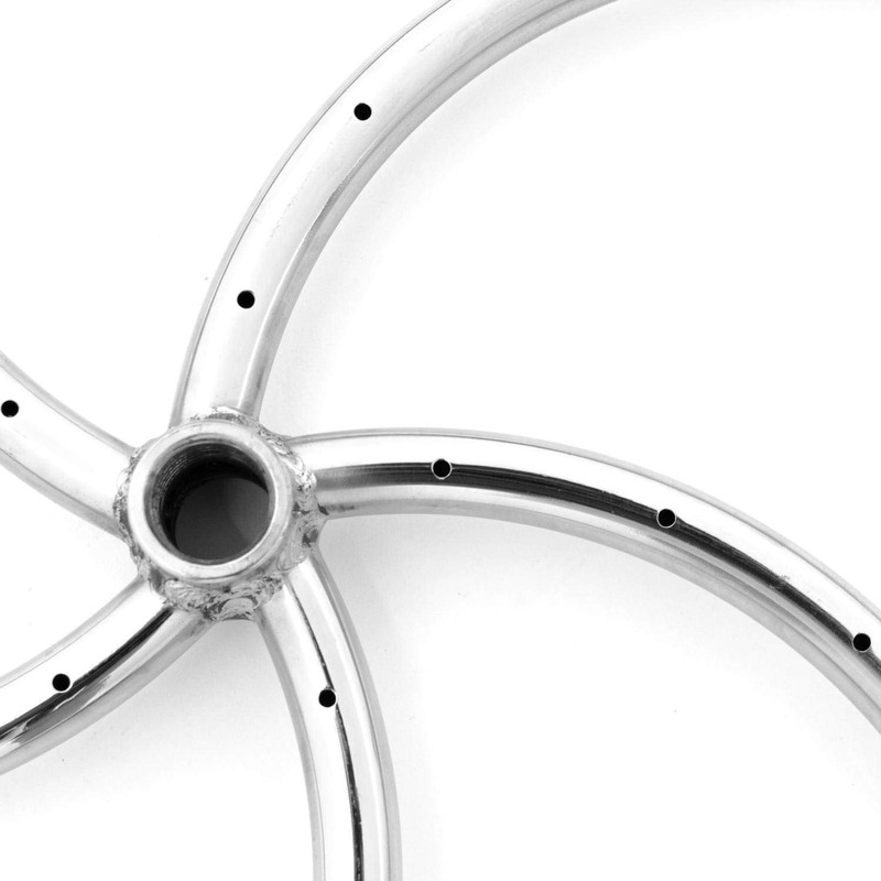 Firenado 18-Inch Natural Gas Spiral Ring Burner - Stainless Steel