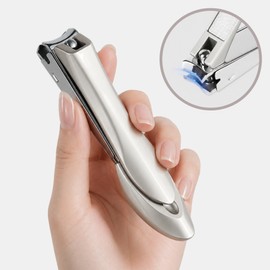 Romerly Non-sticky, super-strong, large nail clipper, 1 piece, silver / 로멀리 튀지않는 초강력 대형 손톱깎이, 1개, 실버