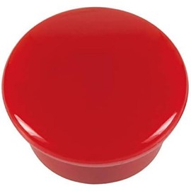 Westcott E-10802 00 Holding Magnets 15 mm Round Red Pack of 10 Small