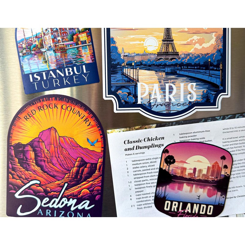 Jakarta Indonesia Souvenir Die-Cut Flat Decorative Flat Magnet