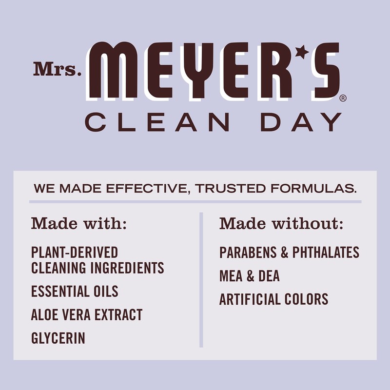 MRS. MEYER'S CLEAN DAY Liquid Dish Soap, Lavender Scent, 16