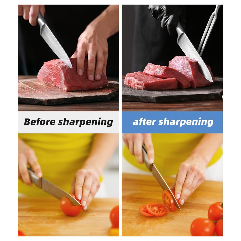 LUCKUT Sharpening Stone Whetstone Set Kitchen Knife Sharpener Stone Wet