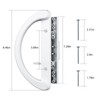 HOME MASTER HARDWARE Patio Sliding Glass Door Handle Set, Non-Keyed