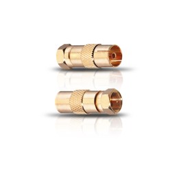 Oehlbach Adaptor Female Connector Co-axial M/F x 2