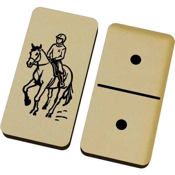 Azeeda 'Horseback Riding' Domino Set & Box (DM00041919)