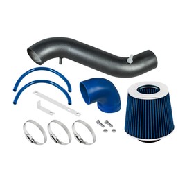 RW SERIES - MATTE BLACK PIPE BLUE - SHORT RAM INTAKE Compatible For 93-98 JEEP Cherokee 4.0L L6 (Larado only)