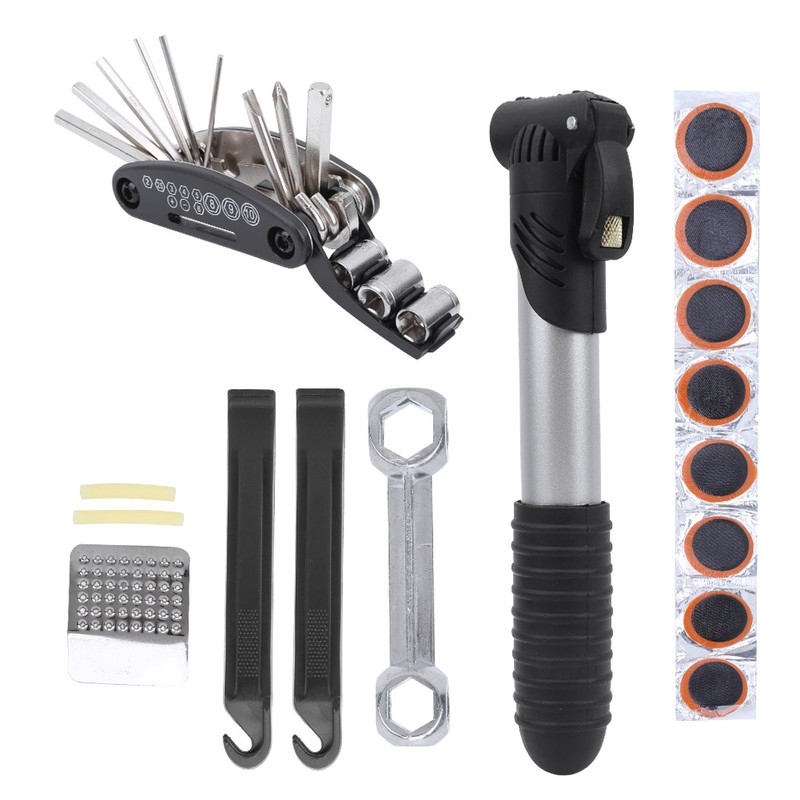 Bike Tools Kits MultiFunction Bike Tire Repairing Tool Essential Cycling