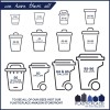 Plasticplace 8-10 Gal VALUE LINE White Trash Bags with Flaps