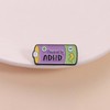 Powered By ADHD Enamel Pin, Neurodivergent Battery Lapel Brooch, ADHD