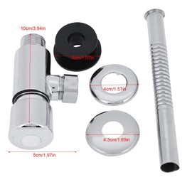 Fdit Urinal Flush Valve Toilet Urinal Flush Valve Chrome Wall Mounted Type Exposed Closet Manual Delay Automatic Shut-Off for Bathroom Toilet Reusable Packaging
