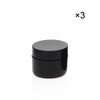 Black Cream Jars for Care Double Wall Empty Cream Jars