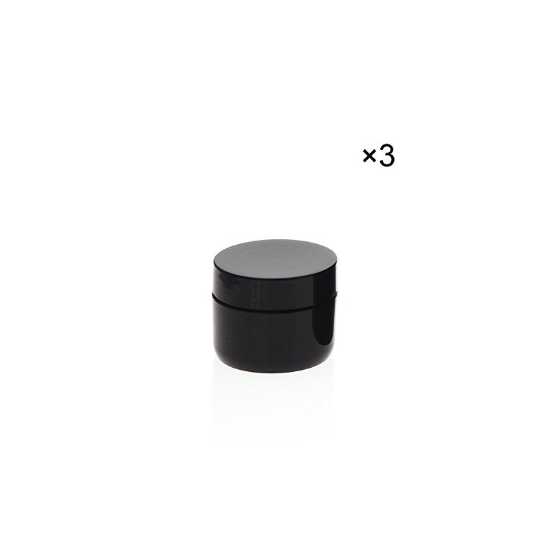 Black Cream Jars for Care Double Wall Empty Cream Jars
