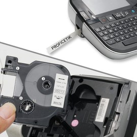 5 X Tape Refills Compatible with Dymo D1 Label Tape, Replacement for Dymo Label Printer Tape 12mm 45013 S0720530 for Label Manager 160 280