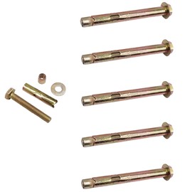 M6*70MM Expansion Bolts,5Pcs Expansion Screw Bolts,Expansion Anchor Bolts Hex Nut Expansion Sleeve,Heavy Duty Fixing Anchor,for Concrete,Masonryand Brick Wall