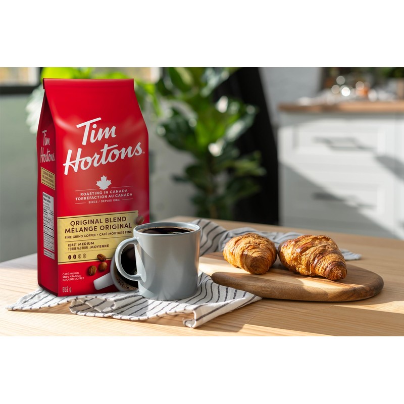 Tim Hortons Original Blend, Fine Grind Coffee, Medium Roast, Made