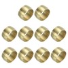 PATIKIL 14mm ID Brass Compression Sleeves, 10 Pieces Brass Compression