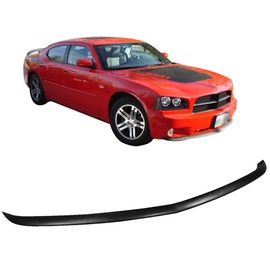 IKON MOTORSPORTS Front Bumper Lip Compatible with 2006-2010 Dodge Charger Except SRT8 Model, Factory Style Black PU