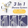 HOWUWEY Modern Dual Shower Head with Handheld Spray, 7.5" Rainfall