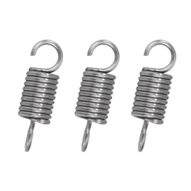 GUNGY Zugfedern mit Haken Edelstahl Zugfeder Spannfeder 25mm Außendurchmesser 8mm Drahtdurchmesser 1,2 mm Hakenwinkel 90 Grad Maximale Zugkraft 4,2kg 1,2x8x25mm 10 Stück
