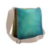 Ambesonne Teal Messenger Bag, Retro Grunge Tranquil, Unisex Cross-body
