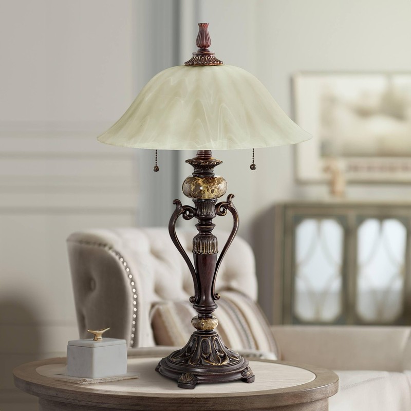 kathy ireland Amor Traditional Vintage Table Lamp 26" High Bronze