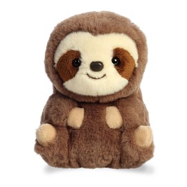 Aurora® Playful Rolly Pet™ Seth Sloth™ Stuffed Animal - Compact Size for On-The-Go Fun - for Adults, Kids, Birthdays, and Anniversaries - Brown 5 Inches