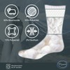 Piarini 2 pairs Coolmax outdoor socks, functional socks, short, black,