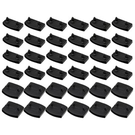 hifrom Slatted Frame Brackets Bed Slatted Frame Caps 36 Pieces Slatted Frame Holder 53 mm Side Brackets Bed Slat Holder Sets for Beds Connection Accessories Single Double Beds, Black (36)