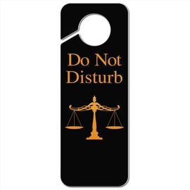 GRAPHICS & MORE Scales of Justice Legal Lawyer Plastic Door Knob Hanger Sign