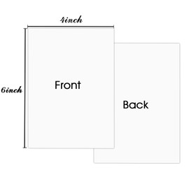 4 x 6 White Blank Cards, 100 Pcs - Thick, Heavy Card Stock for Postcards, Photo Paper Invitations, Greetings, Notes, Thank Yous, Index Cards, Plain for Writing, Stamping, Printing, Art, DIY Making