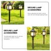 Kisangel Glowing Floor Lamp Stakes - 10Pcs Sturdy Plastic Ground