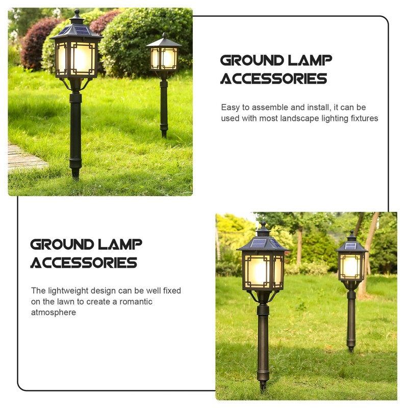 Kisangel Glowing Floor Lamp Stakes - 10Pcs Sturdy Plastic Ground