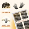 Cluster Lashes QUEWEL Individual Eyelashes 168 Pcs Lash Clusters Thin