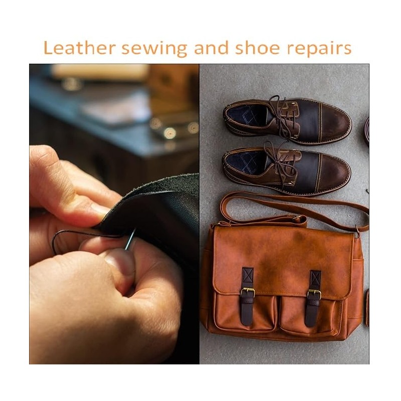 10pcs Canvas Leather Tent Shoes Sewing Awl Needle Repair Tool