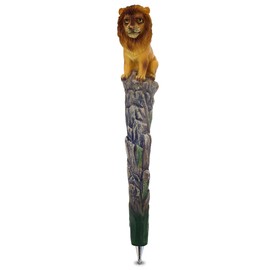 Planet Pens Lion Writing Pen - Lion Wild Animal, Unique Office Desk Accessories, Cute Novelty Pens for Kids, Adults, Lion Toy Gift for School and Office