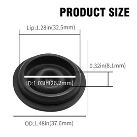 20pcs Rubber Grease Plugs Trailer Axle Dust Cap Trailer Bearing Dust Cap Compatible with Boat Trailer Dexter EZ Lube Trailer Camper RV Trailer (2000 to 3500 lbs)