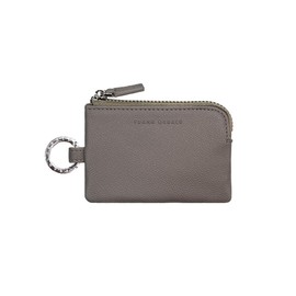 FRANK Gerald Key Case, Smart Key Compatible, Car, Thin, Compact, Logo, Parking Ticket, Card Chain, Round Can, Card Case, Women's, Men's, beige (taupe)