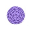 Woollyfelt Hand Crafted Purple Wool Felt Trivet and Coaster Set