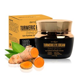 DERMAXGEN Turmeric + Vitamin C Eye Cream- Booster Anti Aging Eye Cream - Hydrating & Moisturizing Eye Cream for Dark Circles Puffiness, Visible Results Under Eye Cream Reduces Eye Bags & Fine Lines.