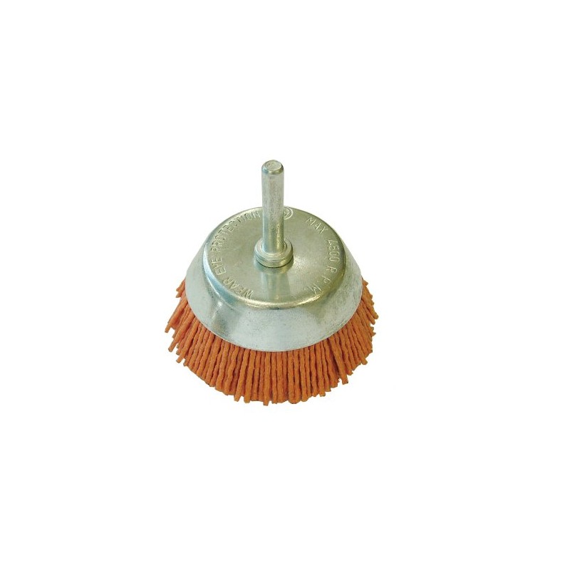 Faithfull 65 x 6mm Nylon Wheels Cup Brush with Shank