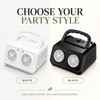 Bubble Machine for Outdoor Parties, Dual-Fan Automatic Bubble Blower with