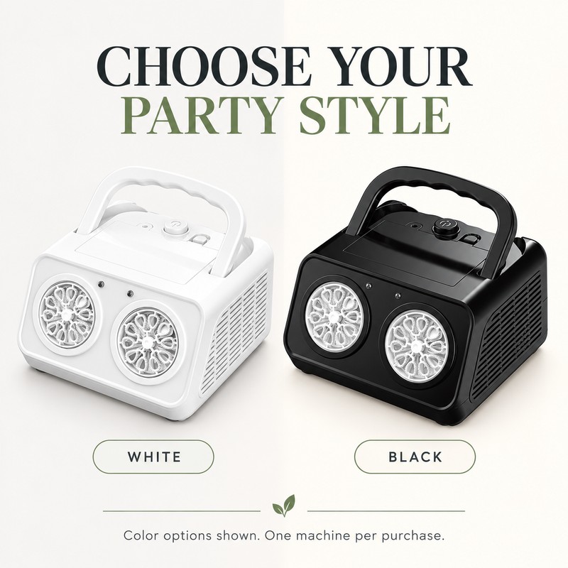 Bubble Machine for Outdoor Parties, Dual-Fan Automatic Bubble Blower with