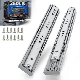 VITERLYNX 260Lbs Soft CloseHeavy Duty Drawer Slides 1 Pair 10 14 16 18 20 22 24 32 Inch Full Extension Ball Bearing Sliding Rails Kitchen Cabinet Shelf Runners Tracks Tool Box RV Glides -22"