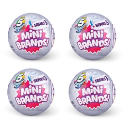 5 Surprise Mini Brands Mystery Capsule Real Miniature Collectible Toy - Single / 1-Pack
