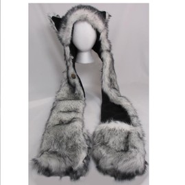 Wishpets Stuffed Animal - Soft Plush Toy for Kids - Mink Wolf Hat