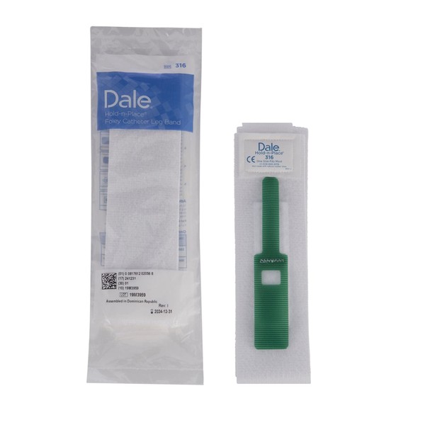 Dale Medical 316 Hold-n-Place Foley Catheter Tube Holder Leg Band (Pack of 10)