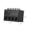 Stereo Mini Mixer, Mini Stereo Audio Mixer with 4-Channel RCA